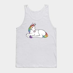 rainbow unicorn foal Tank Top